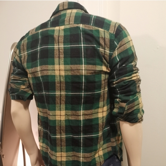American Eagle Super Soft Heritage Flannel XS Grn - Picture 4 of 8